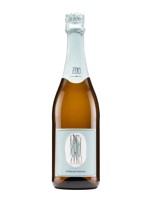 Leitz Eins Zwei Zero Sparkling Riesling, bottle